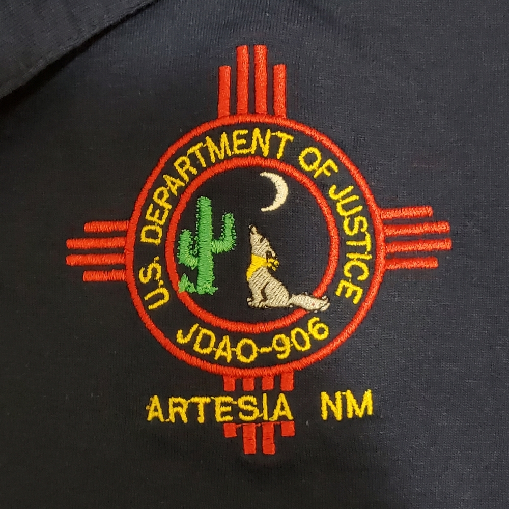Vintage US Department of Defense JDAO-906 Artesia, NM Polo Shirt Men's M Genuine
